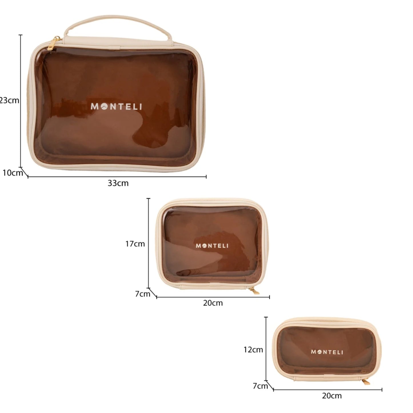 Cosmetiqueras Venecia - Juego de 3