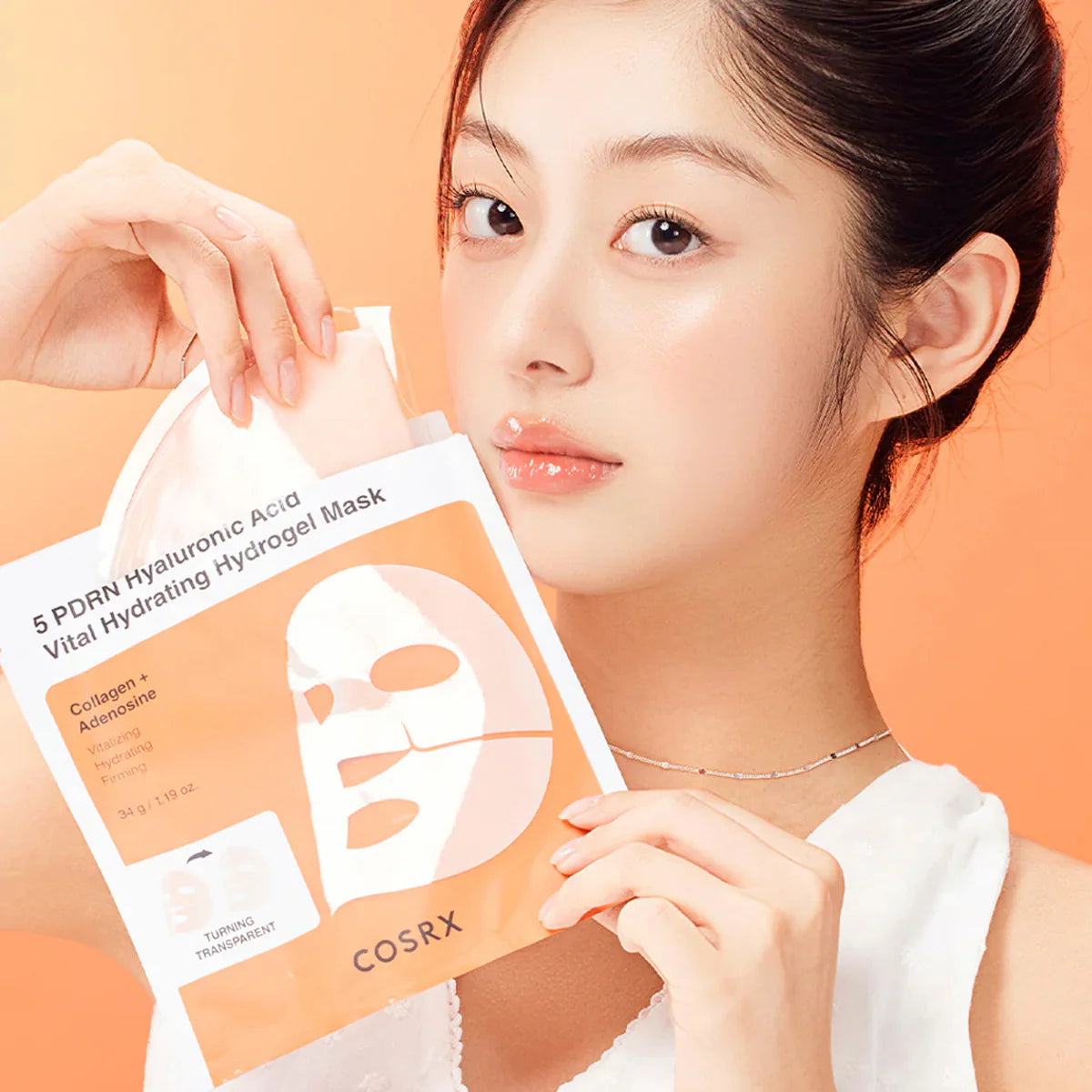 5 PDRN Hyaluronic Vital Hydrogel Mask. 3 pza