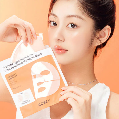 5 PDRN Hyaluronic Vital Hydrogel Mask. 3 pza