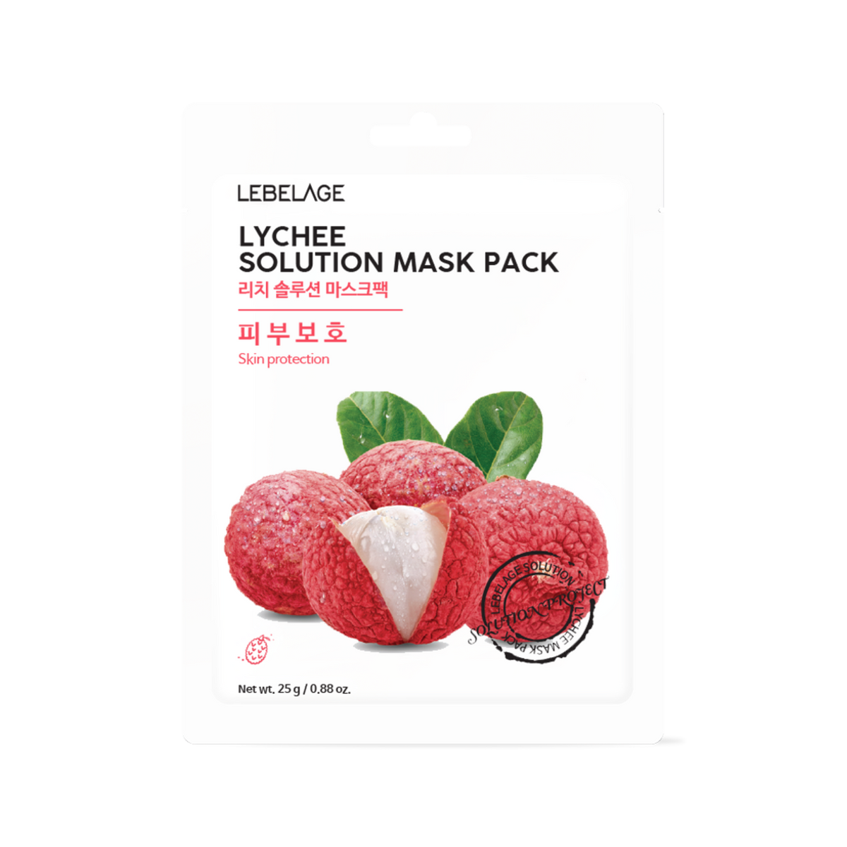 LEBELAGE Lychee Solution Mask Pack — 25 g