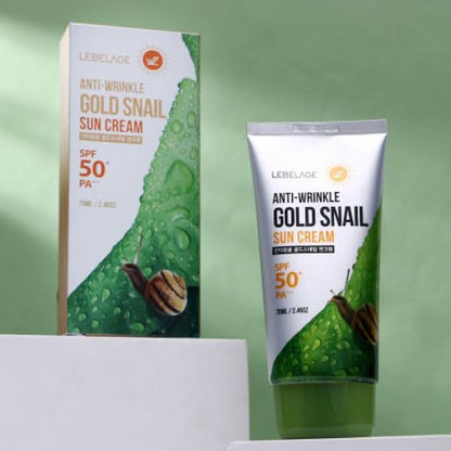 Anti-Wrinkle Gold Snail Sun Cream SPF 50+ PA+++