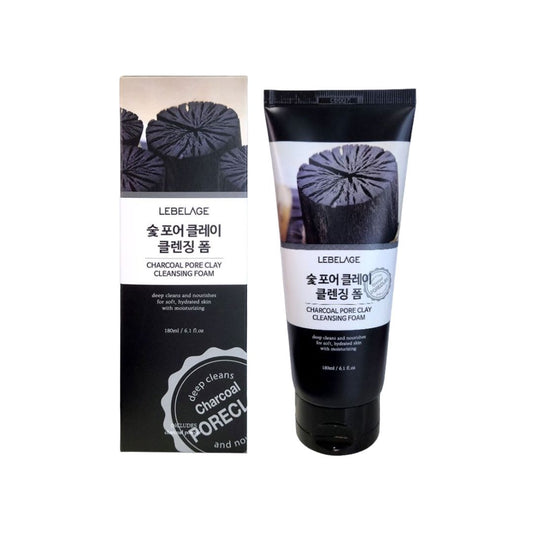 Charcoal Pore Clay Cleansing Foam 180ml