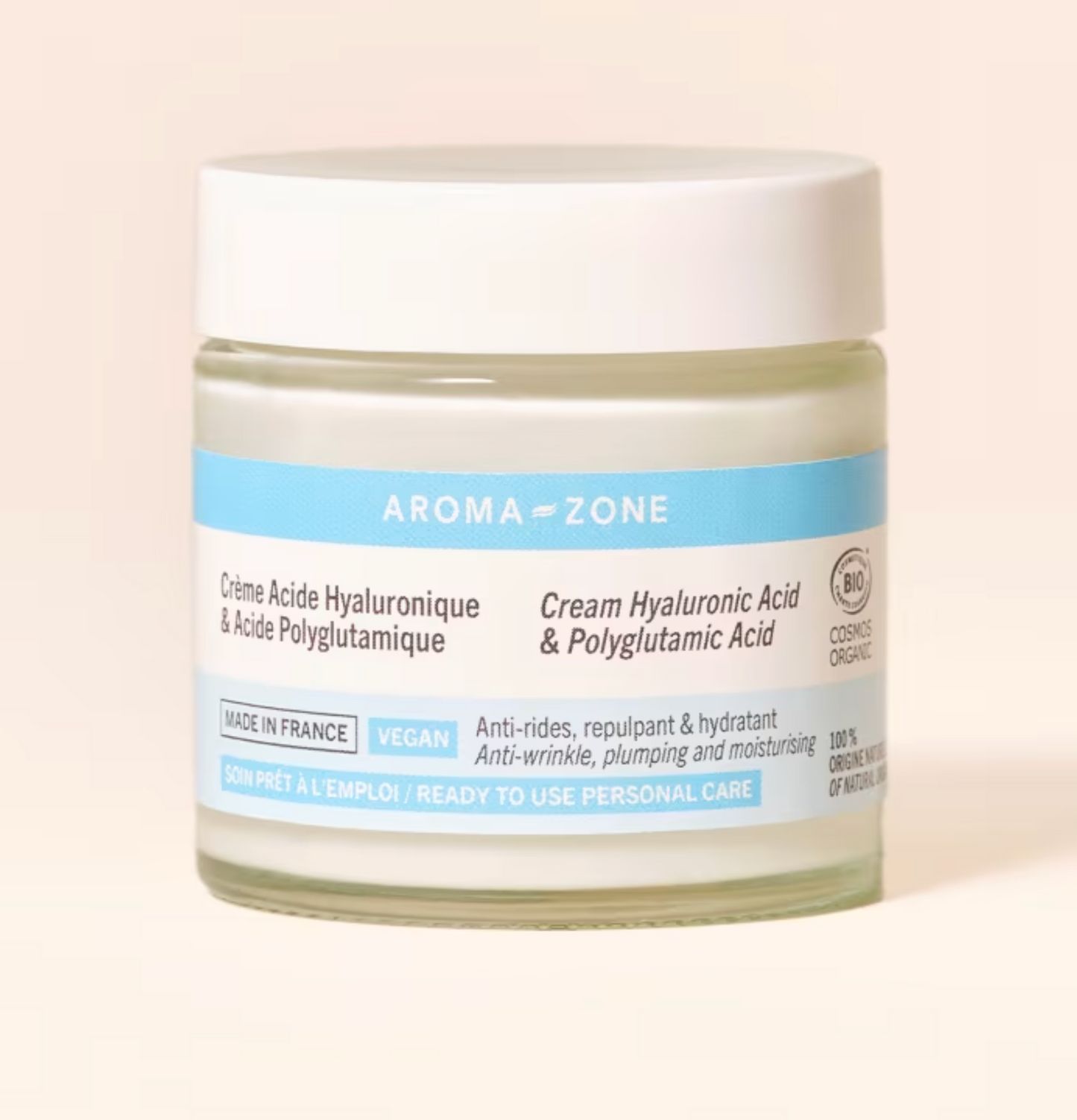 Crema con ácido hialurónico y ácido poliglutámico 50 ml
