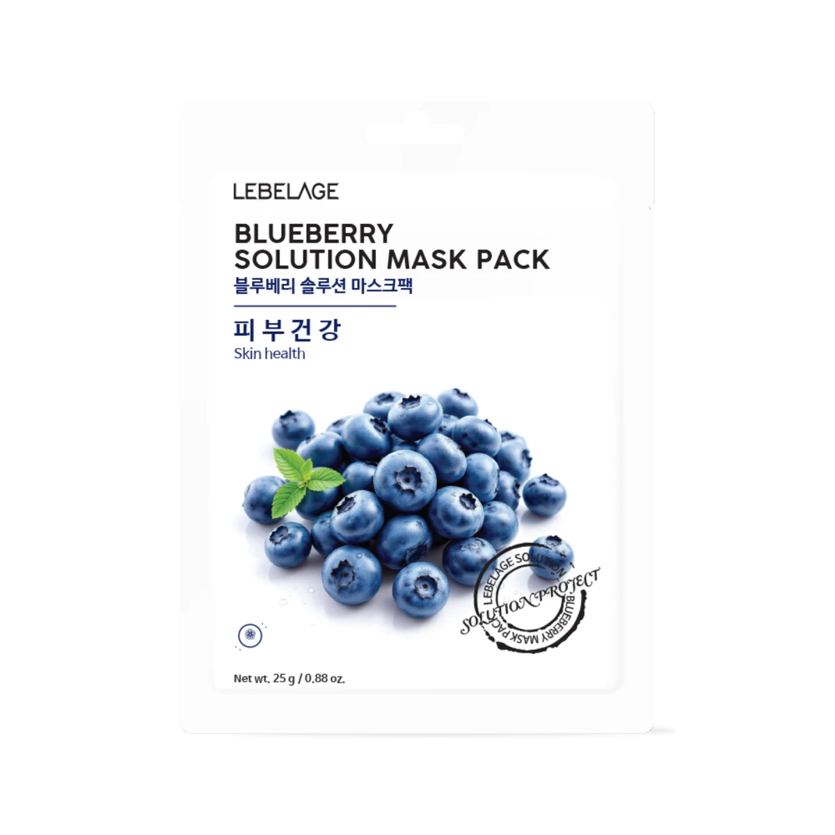 LEBELAGE Blueberry Solution Mask Pack — 25 g